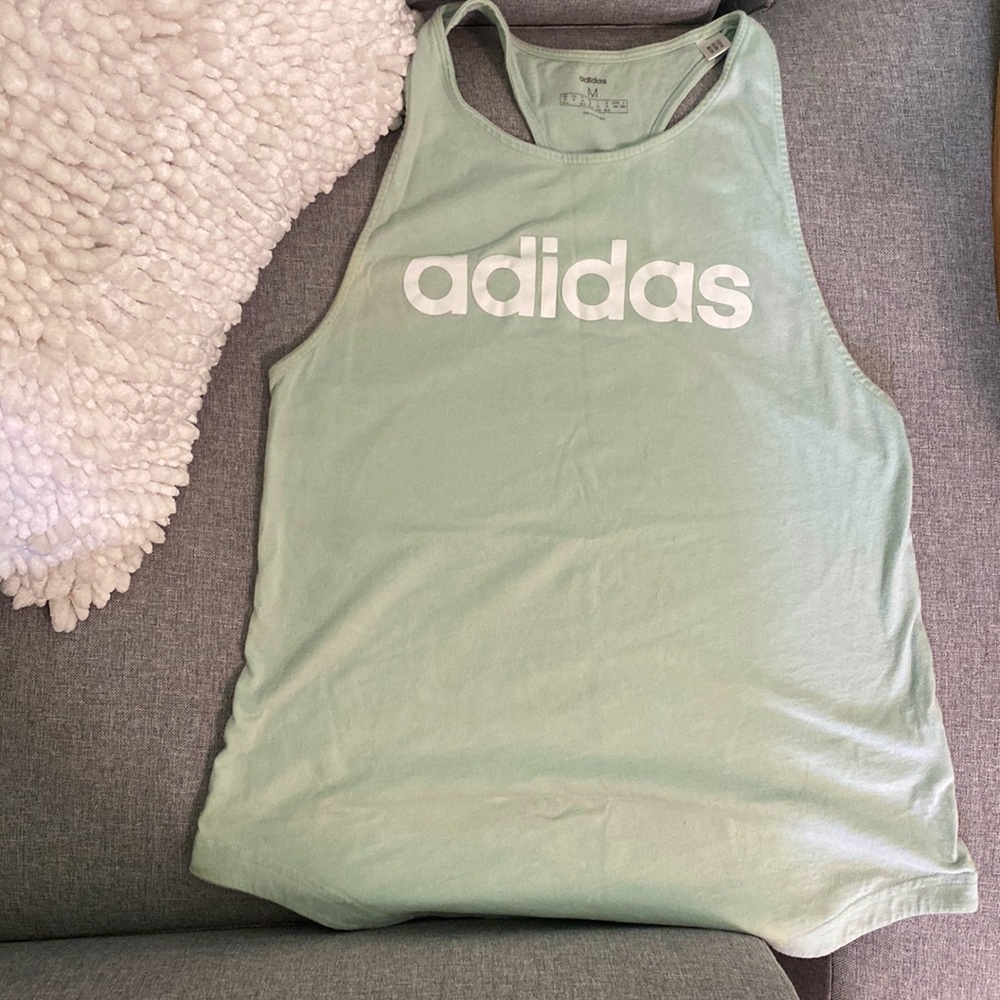 Adidas teal tank top!